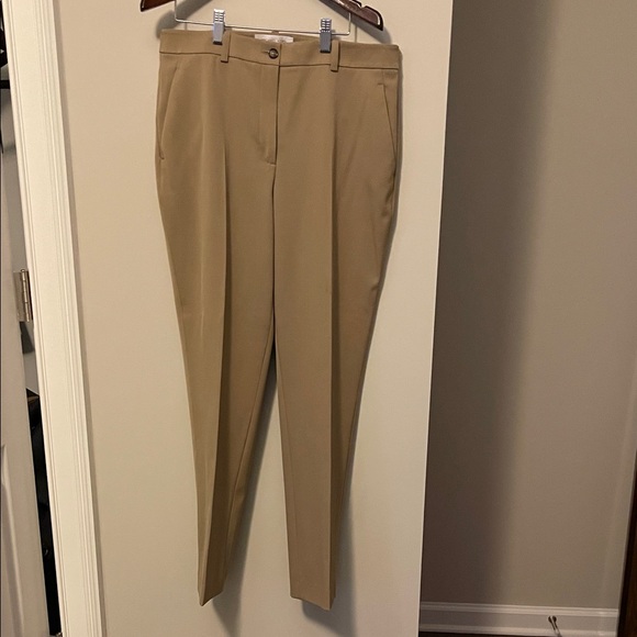Michael Kors Beige Straight Leg Trousers - Picture 1 of 4